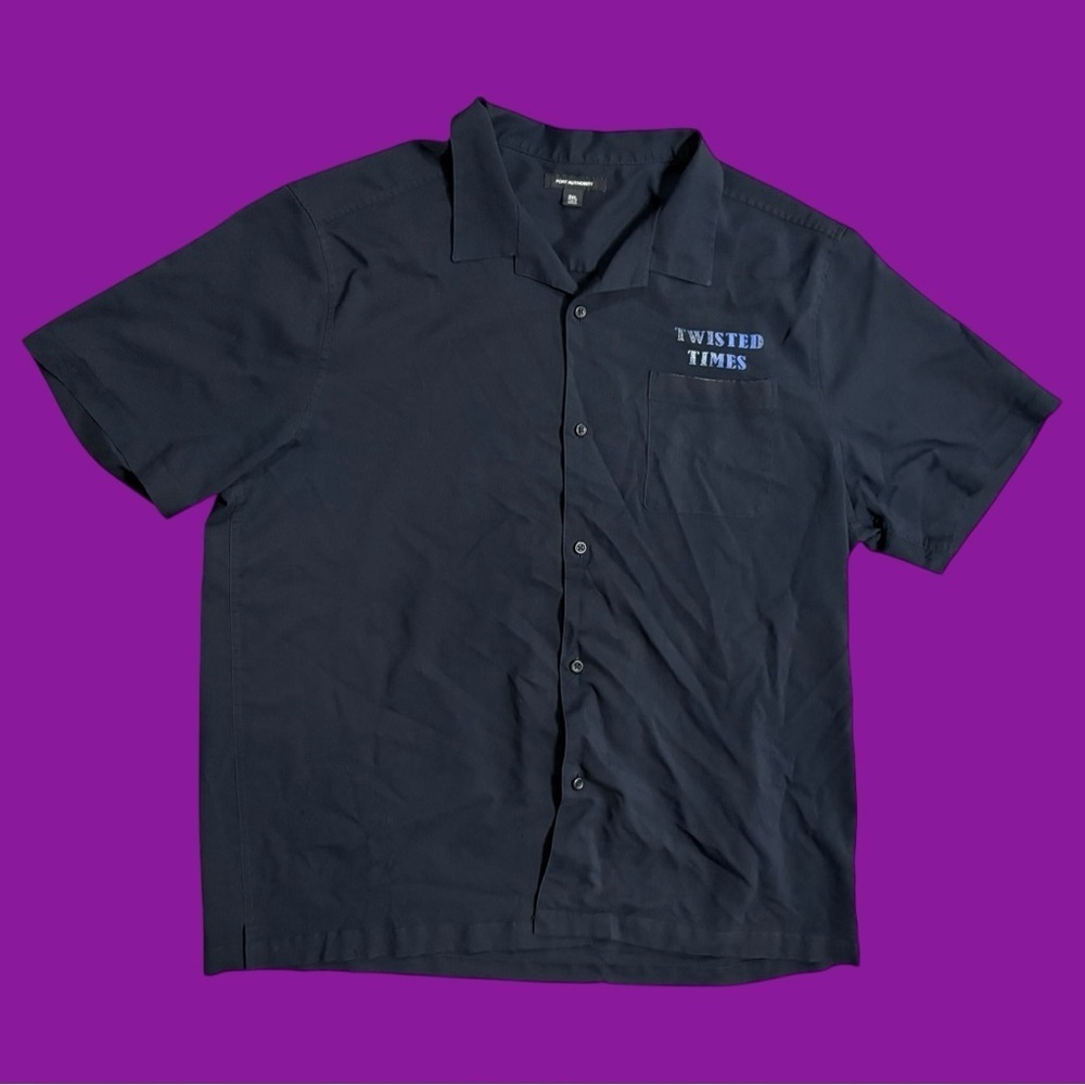 Twisted Times Short Sleeve Button-Up Shirt